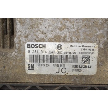 Εγκέφαλος Opel Astra 2004-2010 BOSCH 0281014643 1039S23686 98074154