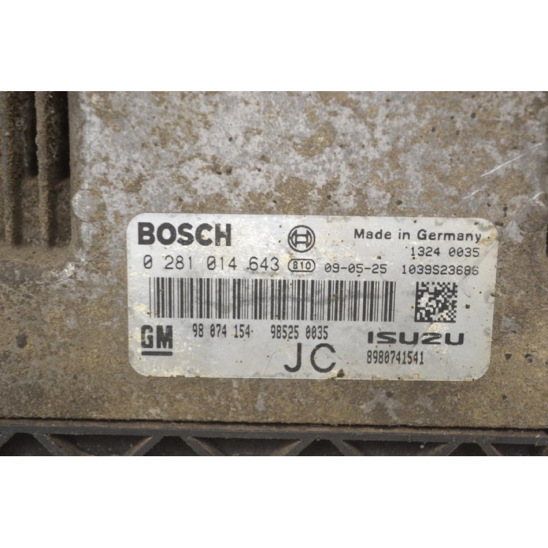 Εγκέφαλος Opel Astra 2004-2010 BOSCH 0281014643 1039S23686 98074154