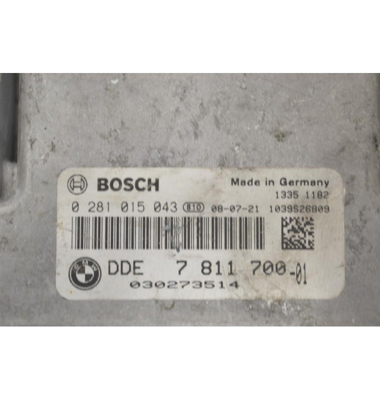Εγκέφαλος Bmw 320 2007-2010 BOSCH 0281015043 1039S26809 7811700-01