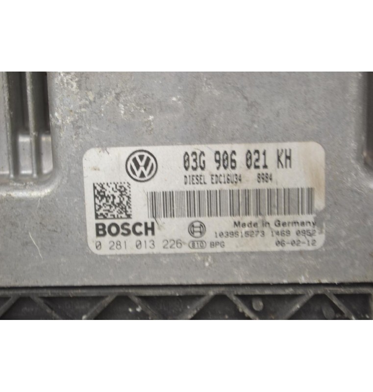 Εγκέφαλος Volkswagen Golf 1.9 TDI 2004-2013 03G906021KH 0281013226 1039S16960 EDC16U34 (Seat / Audi / Skoda)