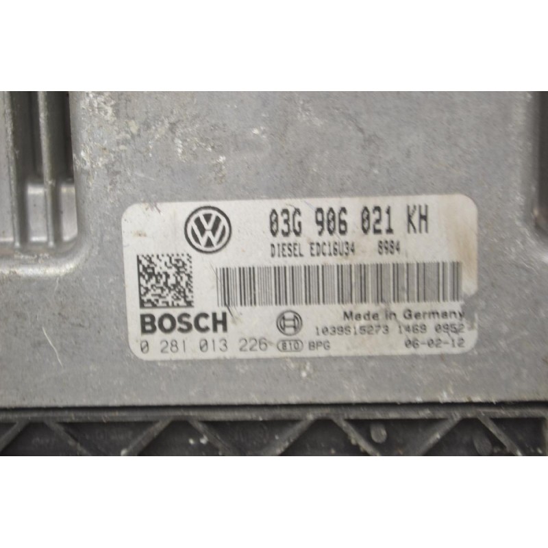 Εγκέφαλος Volkswagen Golf 1.9 TDI 2004-2013 03G906021KH 0281013226 1039S16960 EDC16U34 (Seat / Audi / Skoda)