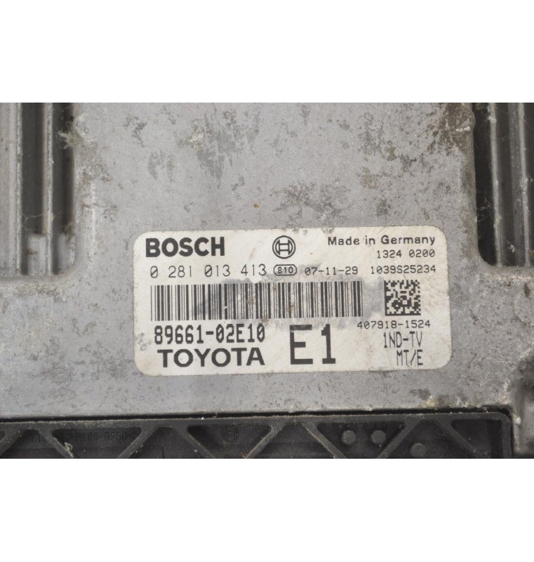 Εγκέφαλος Toyota Corolla - Auris 1.4D D4D 2005-2010 89661-02E10 0281013413 BOSCH