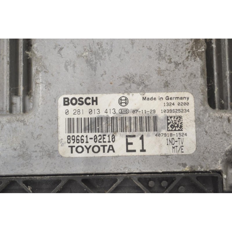 Εγκέφαλος Toyota Corolla - Auris 1.4D D4D 2005-2010 89661-02E10 0281013413 BOSCH