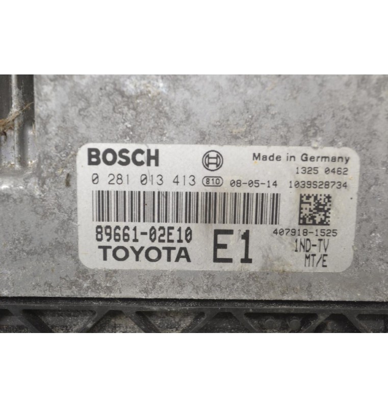 Εγκέφαλος Toyota Corolla - Auris 1.4D D4D 2005-2010 89661-02E10 0281013413 BOSCH