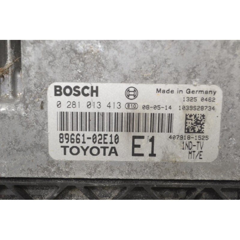 Εγκέφαλος Toyota Corolla - Auris 1.4D D4D 2005-2010 89661-02E10 0281013413 BOSCH
