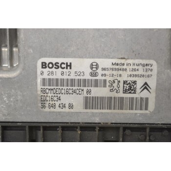 Εγκέφαλος Citroen C3 / Peugeot 207 1.4 2005-2015 9664843480 0281012523 9657699480 1039S20167