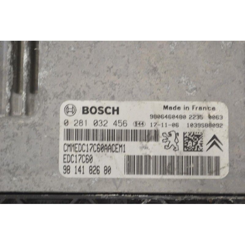 Εγκέφαλος Citroen C4 2015-2018 BOSCH 0281032456 9814182680 1039S88092