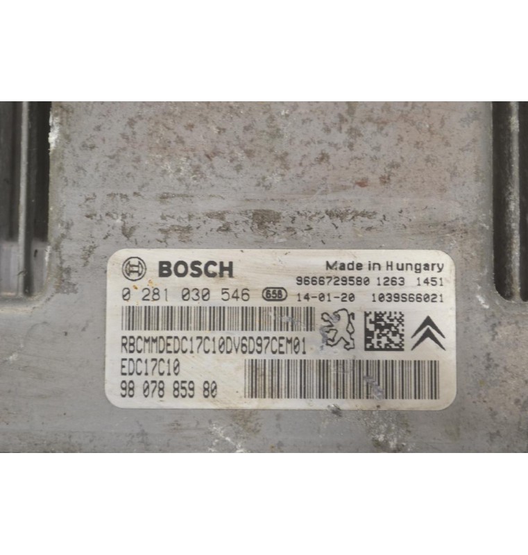 Εγκέφαλος Peugeot Partner 2010-2025 BOSCH 0281030546 9807885980 1039S66021