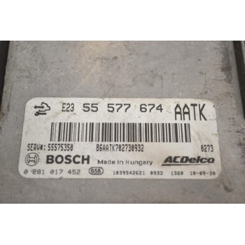 Εγκέφαλος Opel Astra 2009-2015 BOSCH 55577674 5575350 0281017452