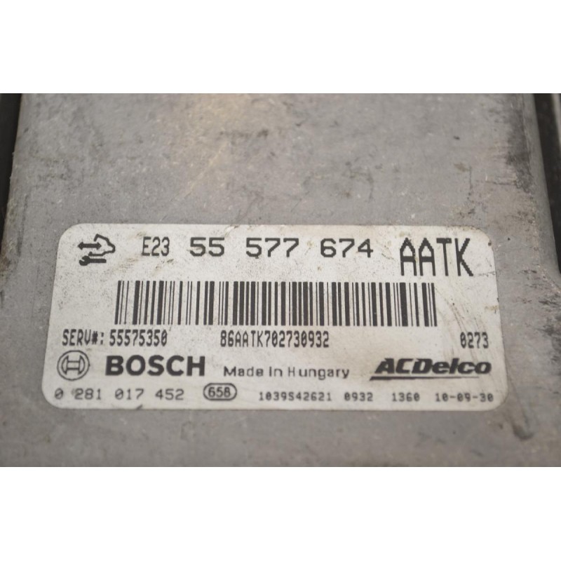 Εγκέφαλος Opel Astra 2009-2015 BOSCH 55577674 5575350 0281017452