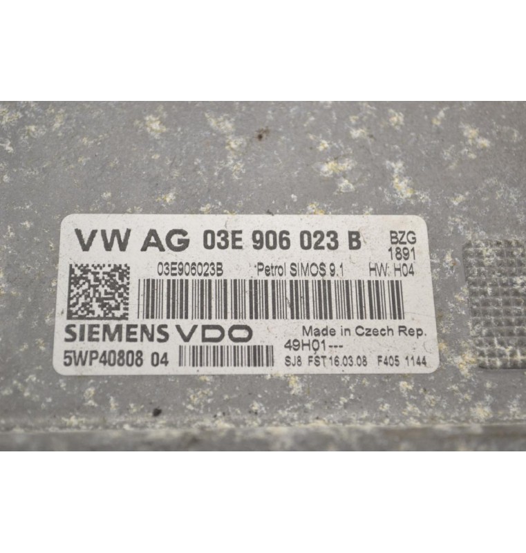 Εγκέφαλος Skoda Fabia 1.2 2000-2012 SIEMENS 03E906023B 5WP40808 (Volkswagen Polo / Seat Ibiza)