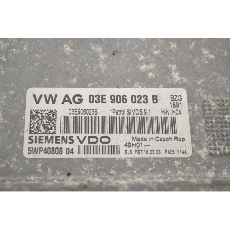 Εγκέφαλος Skoda Fabia 1.2 2000-2012 SIEMENS 03E906023B 5WP40808 (Volkswagen Polo / Seat Ibiza)