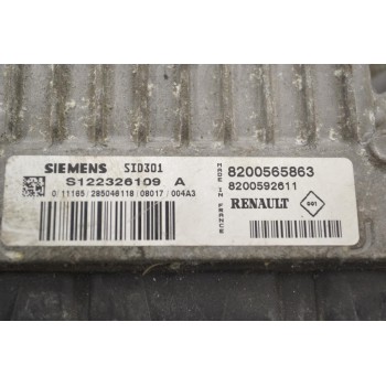 Εγκέφαλος Renault Clio 2005-2014 SIEMENS S122326109A 8200565863 8200592611 SID301