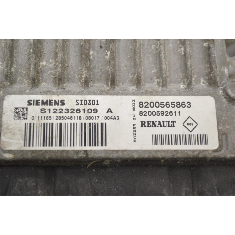 Εγκέφαλος Renault Clio 2005-2014 SIEMENS S122326109A 8200565863 8200592611 SID301