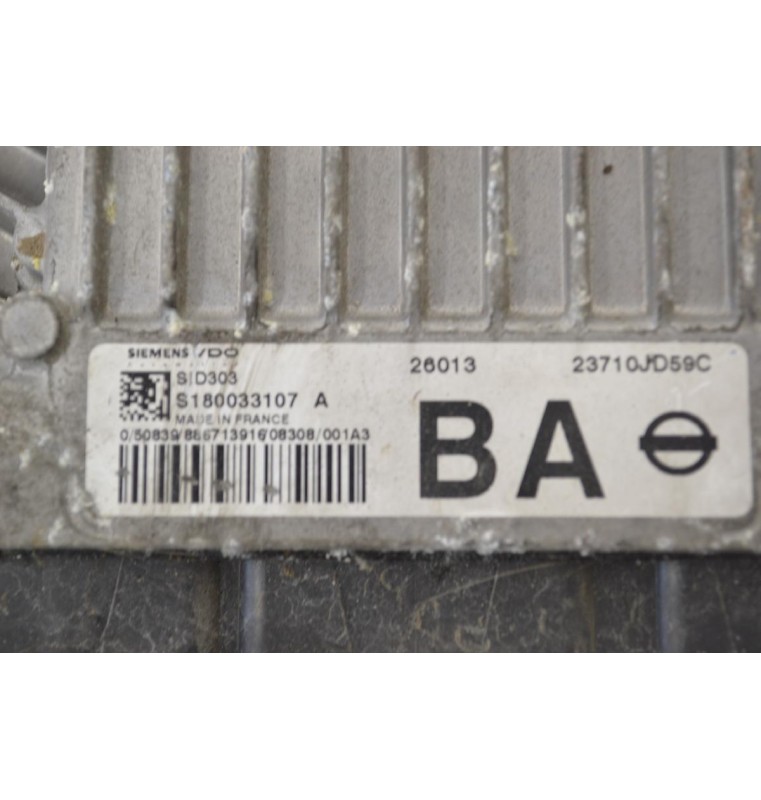 Εγκέφαλος Κινητήρα Nissan Qashqai 2006-2015 SIEMENS SID303 S180033107 A 23710-JD59C