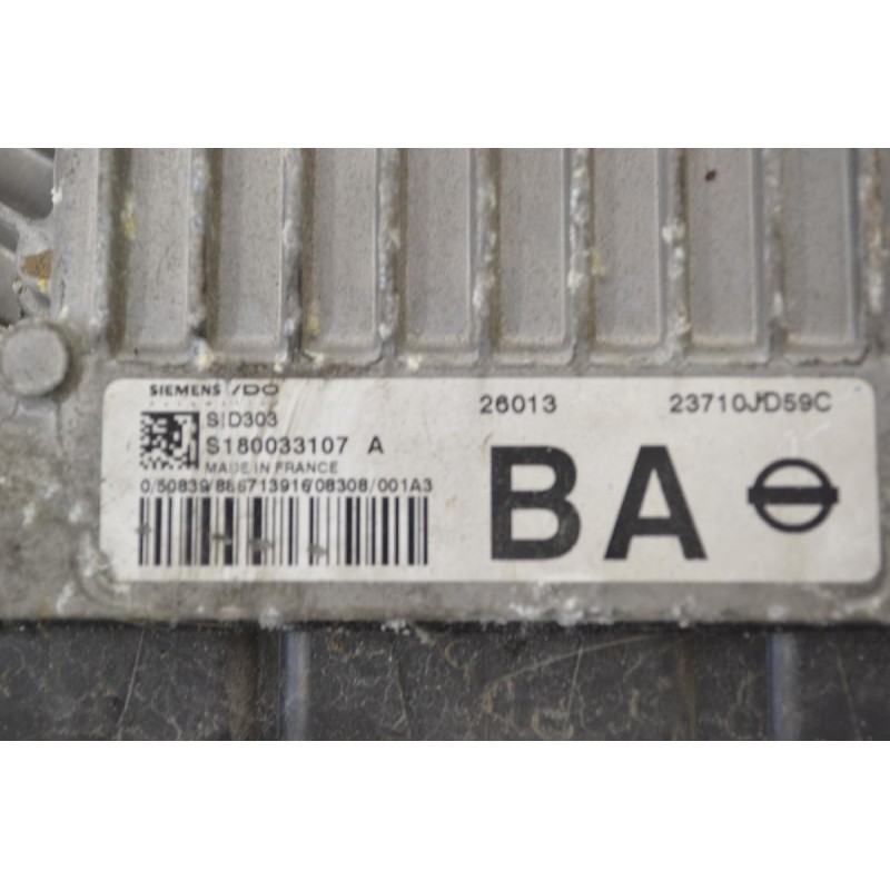 Εγκέφαλος Κινητήρα Nissan Qashqai 2006-2015 SIEMENS SID303 S180033107 A 23710-JD59C