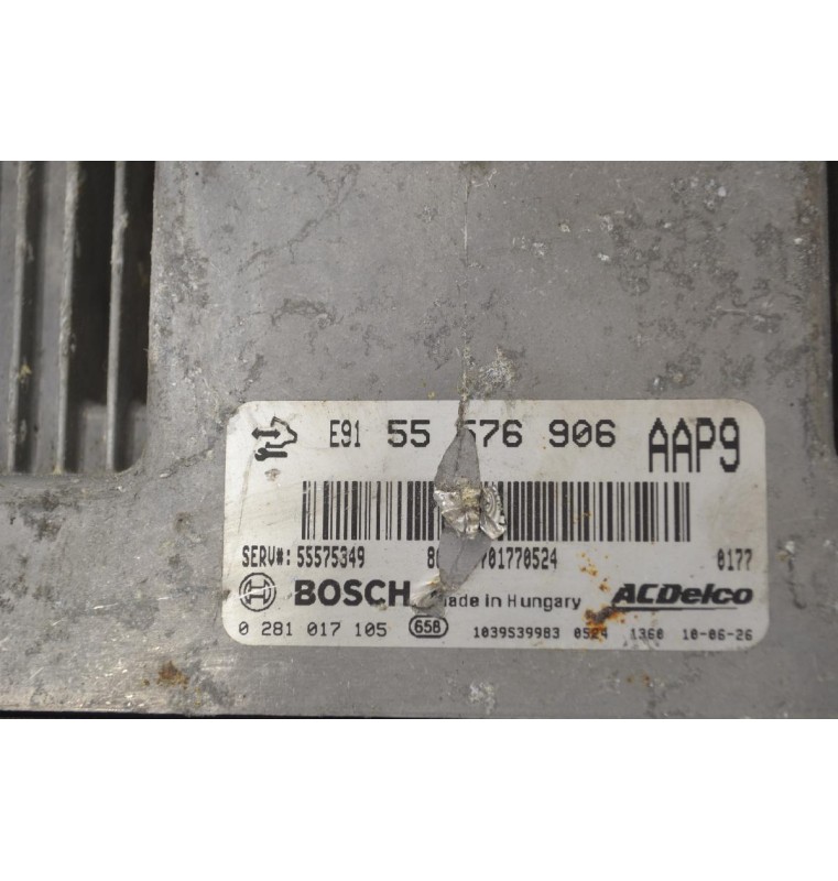 Εγκέφαλος Κινητήρα Opel Insignia A20DTH BOSCH 55576906 0281017105