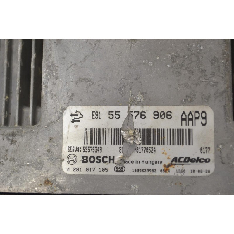 Εγκέφαλος Κινητήρα Opel Insignia A20DTH BOSCH 55576906 0281017105