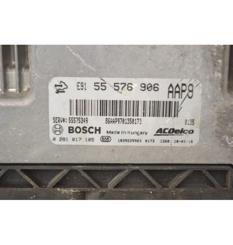 Εγκέφαλος Κινητήρα Opel Insignia A20DTH BOSCH 55576906 0281017105