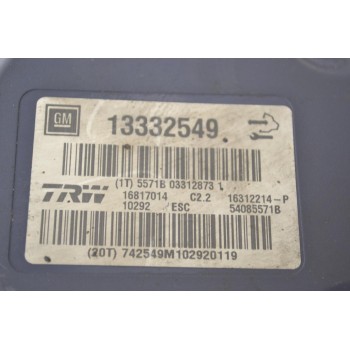 Μονάδα ABS Opel Insignia 2008-2014 TRW 13332549 54085571B 16817014 16312214-P