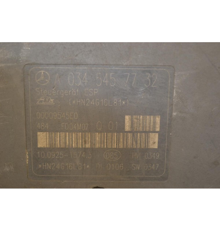 Μονάδα ABS Mercedes-Benz C 180 2000-2007 0054312912Q01 0345457732 10092515743