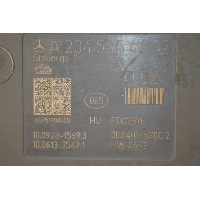 Μονάδα ABS Mercedes-Benz C 220 2007-2008 ATE A2045454632 10092615693 10061335471 Α0064312512