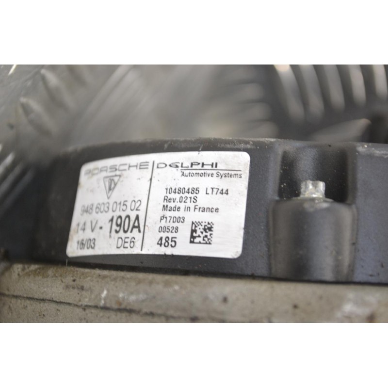 Δυναμό Porsche Cayenne 2002-2007 DELPHI 94860301502 10480485 14V
