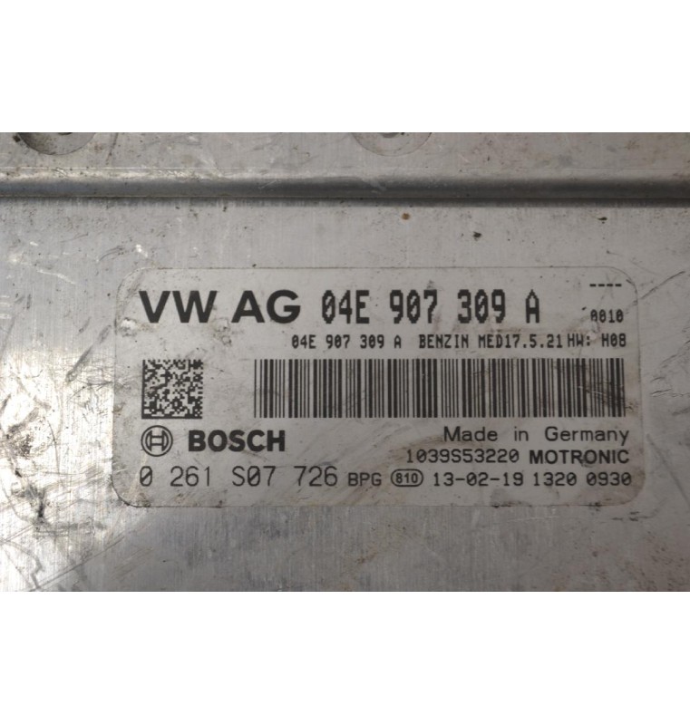 Εγκέφαλος Volkswagen Polo Golf Jetta 1.2 / 1.4 TFSI CXS 2012-2020 04E907309A 0261S07726 (Seat Leon Ibiza Toledo / Skoda Octavia / Fabia) (CMBA CXSA CHPA CPTA CJZB CJZ)
