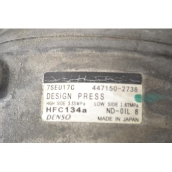 Κομπρεσέρ Aircondition - A/C Mercedes-Benz CLK 200 2003-2009 DENSO 447150-2738 HFC134a
