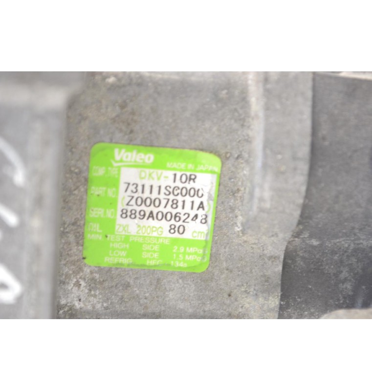 Κομπρεσέρ- A/C Subaru Impreza 2011-2011 VALEO 73111SC000 Z0007811A 889A00624880