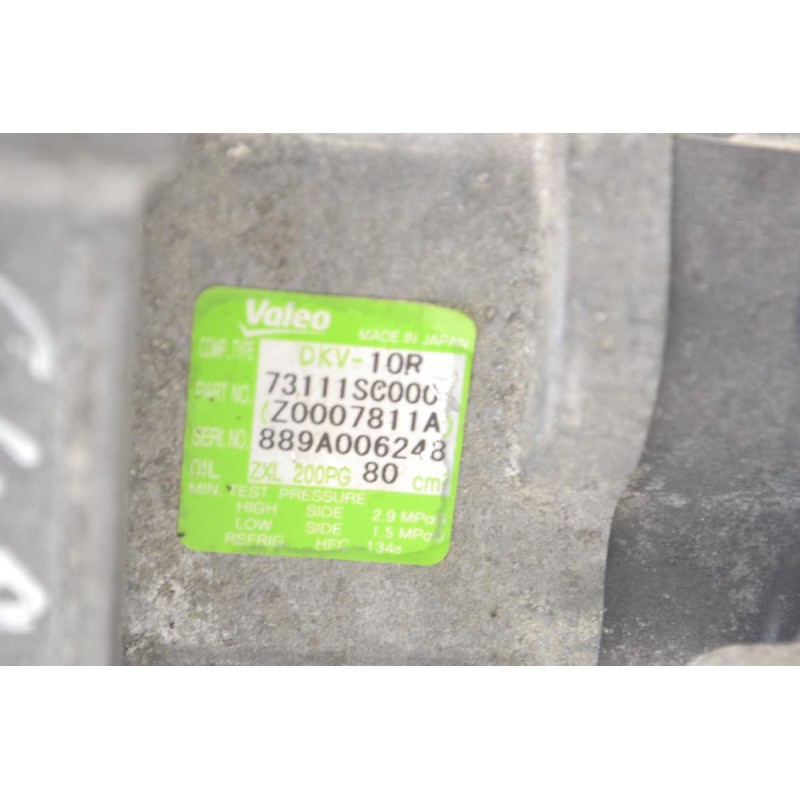 Κομπρεσέρ- A/C Subaru Impreza 2011-2011 VALEO 73111SC000 Z0007811A 889A00624880