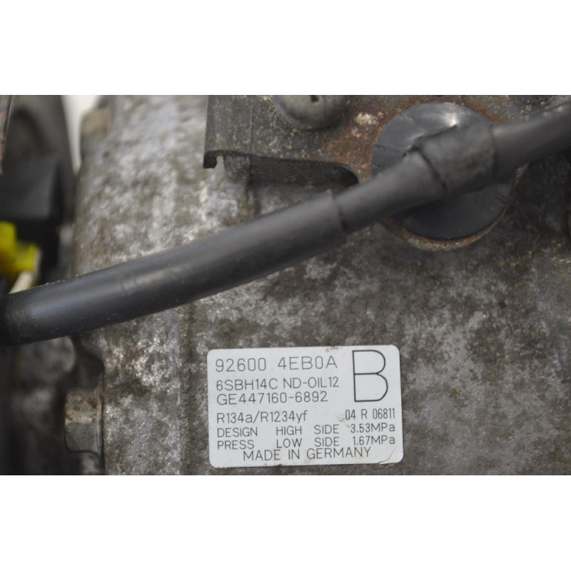 Κομπρεσέρ Aircondition Nissan Qashqai X-Trail Pulsar H5FE / R9M 2014-2021 92600-4EB0A GE447160-6892 (Renault Kadjar Koleos Megane Espace Talisman Scenic / Dacia)