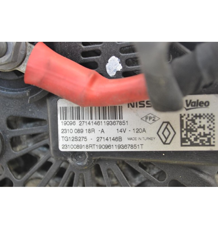 Δυναμός Renault Clio - Captur H5F H4B 2016-2020 231008918R TG12S275 2714146B (Dacia Sandero) (Γνήσιος)