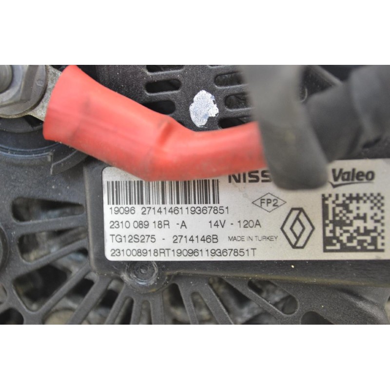 Δυναμός Renault Clio - Captur H5F H4B 2016-2020 231008918R TG12S275 2714146B (Dacia Sandero) (Γνήσιος)