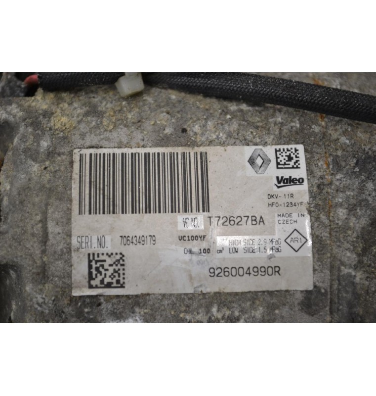 Κομπρεσέρ Aircondition - A/C Renault Clio 2012-2021 VALEO 926004990R T72627BA
