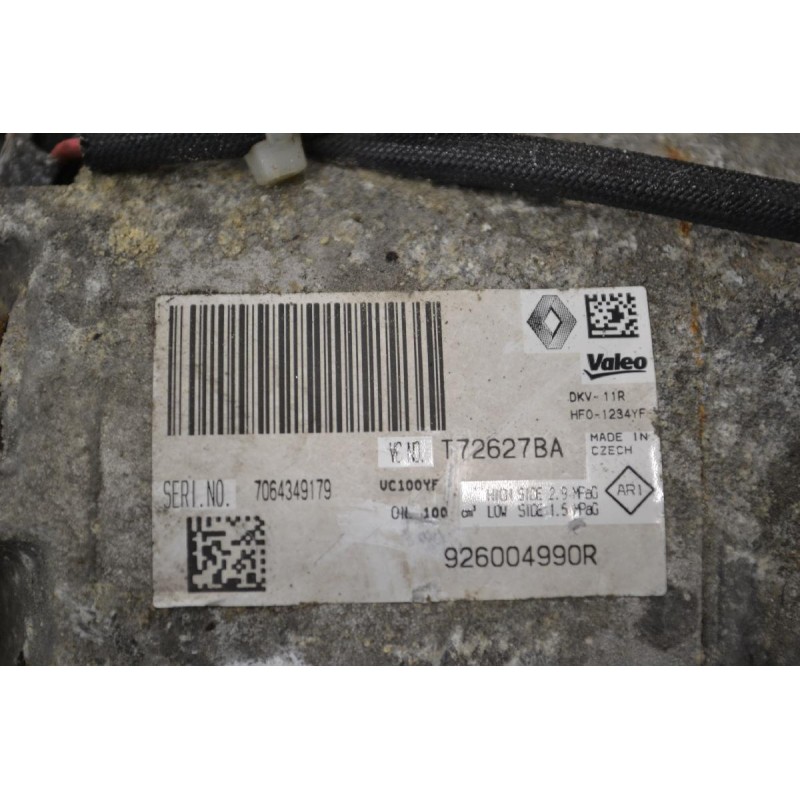 Κομπρεσέρ Aircondition - A/C Κλιματισμός Renault Clio 2012-2021 VALEO 926004990R T72627BA