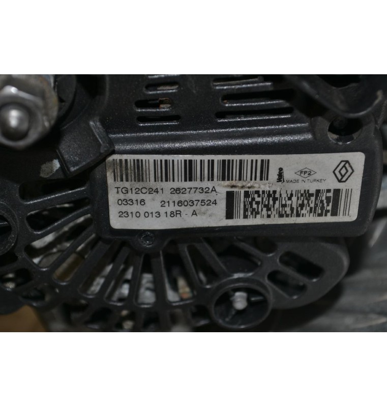 Δυναμό Nissan Juke - Qashqai 1.5 DCI K9K 677 2010-2019 231001318R-A TG12C241 (Renault Clio / Captur)