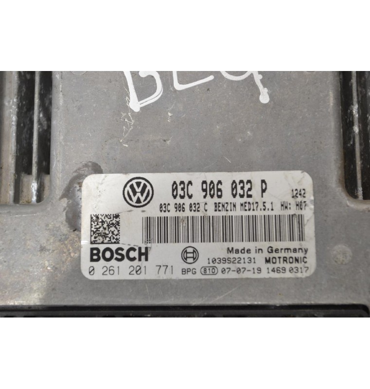 Εγκέφαλος Volkswagen Golf 1.4 TSI BLG 2006-2012 BOSCH 03C906032P MED17.5.1 0261201771