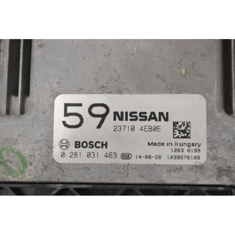 Εγκέφαλος Nissan Qashqai 1.6 DCI R9M 2008-2018 BOSCH 23710-4EB0E 0281031463 1039S76108