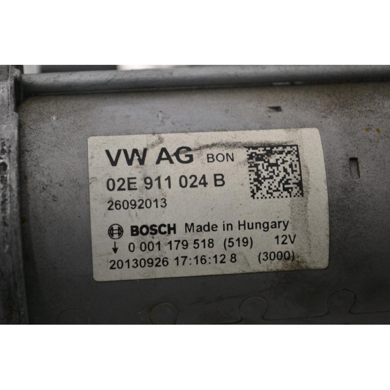 Μίζα Seat Leon 2013-2018 BOSCH 02E911024B 26092013 0001179518 20130926