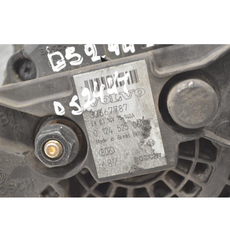 Δυναμό Volvo S60 2.4 B204T 2005-2009 BOSCH 30667787 0124525060 140A