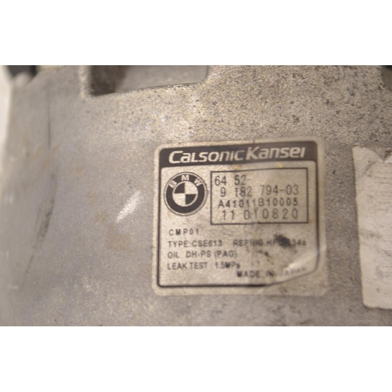 Κομπρεσέρ Aircondition - A/C Bmw 1.6 116i 316i 122PS N43B16 N43B20 2007-2011 CALSONIC 9182794-03 A41011B10005