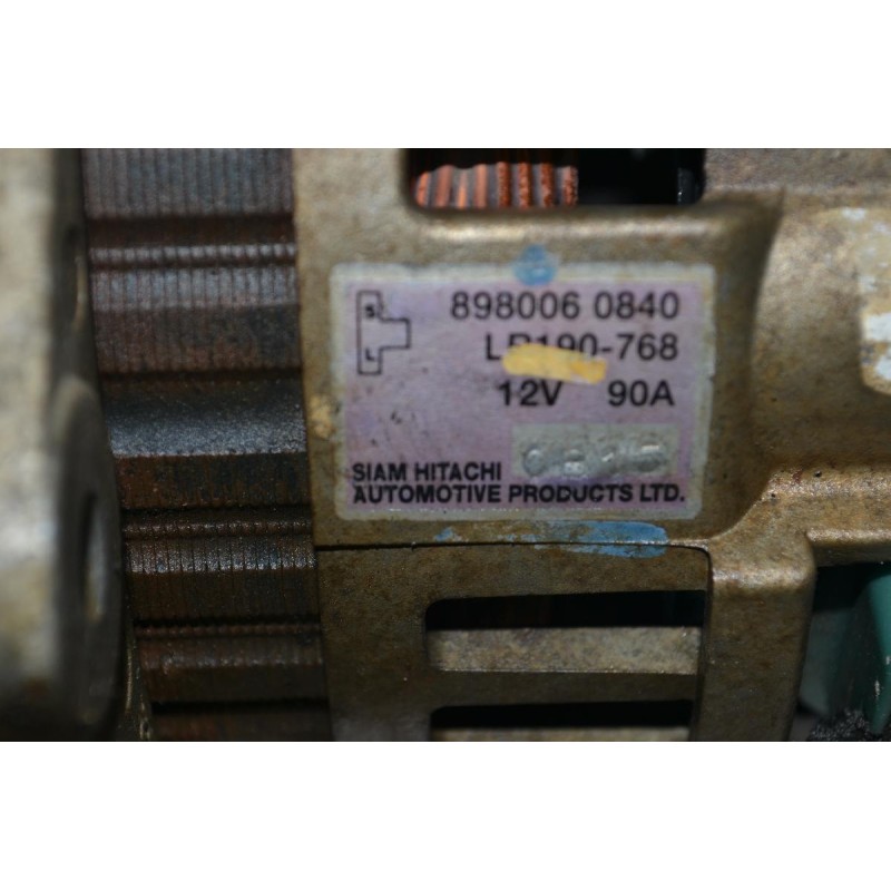 Δυναμό Isuzu D-Max 4JJ1 3.0 2005-2012 8980060840 LR190-768 12V