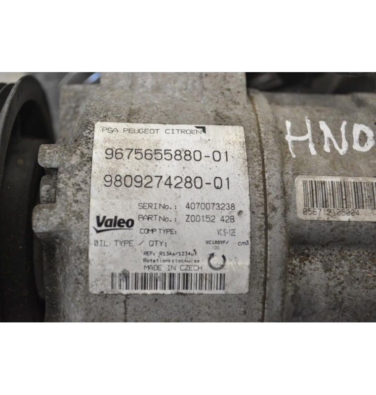 Κομπρεσέρ Aircondition - A/C Peugeot 308 1.2 HN02 2014-2021 9675655880 9809274280
