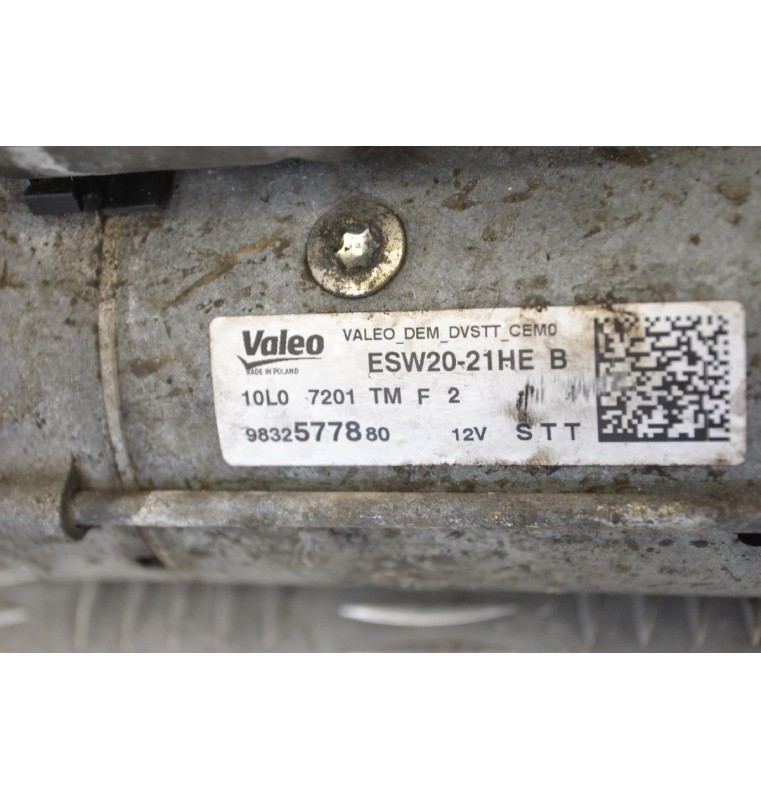 Μίζα Peugeot Partner 2018-2025 VALEO 9832577880 10L07201TMF2 ESW20-21HEB