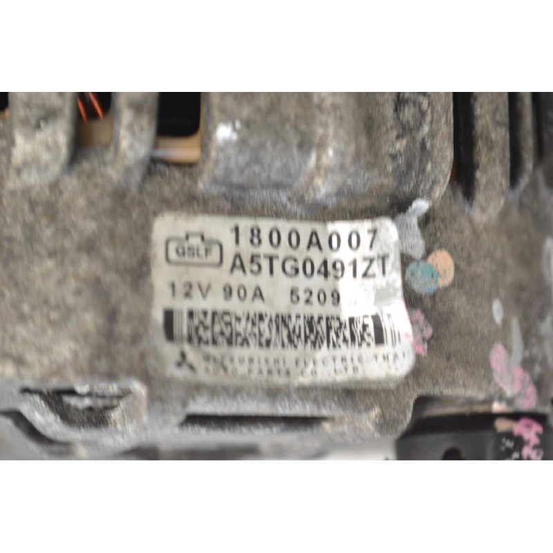 Δυναμό Mitsubishi L200 2.5 DID 4D56U Safari 2005-2012 1800A007 A5TG0491ZT 90A