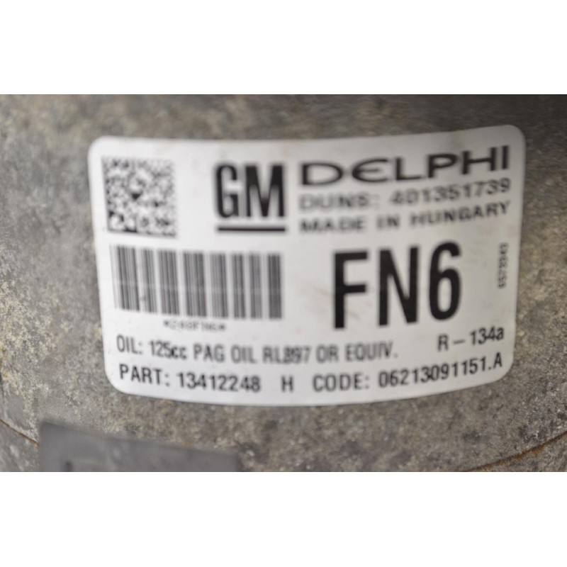 Κομπρεσέρ Aircondition - A/C Opel Astra J - Zafira B 1.7 A17DTR 2005-2015 13322148 401351739