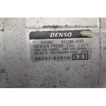 Κομπρεσέρ Aircondition A/C Suzuki Swift 1.0 K10C 2017-2023 Denso 447280-3593 95201-52R10 (Γνήσιο)