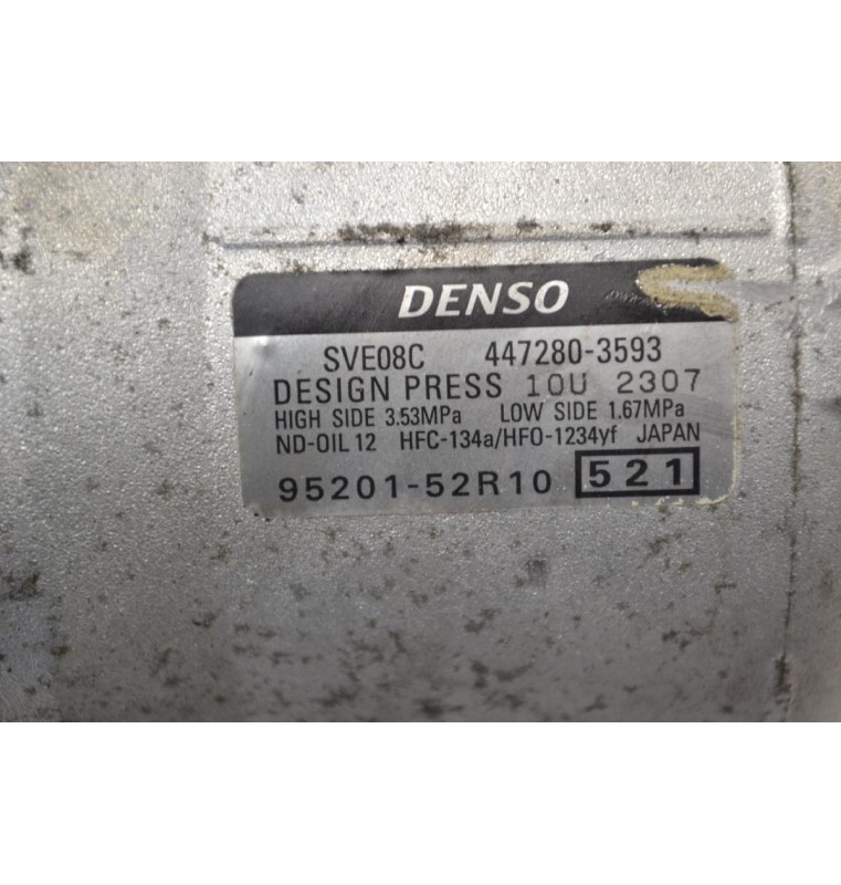 Κομπρεσέρ Aircondition A/C Suzuki Swift 1.0 K10C 2017-2023 Denso 447280-3593 95201-52R10 (Γνήσιο)