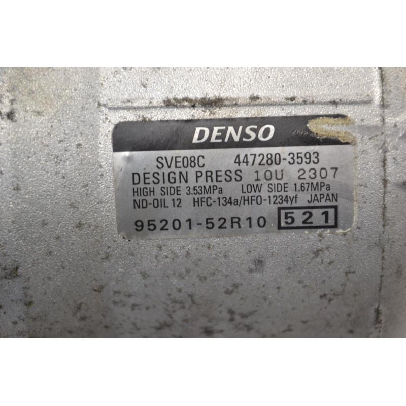 Κομπρεσέρ Aircondition A/C Suzuki Swift 1.0 K10C 2017-2023 Denso 447280-3593 95201-52R10 (Γνήσιο)
